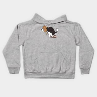 Coffee makes me poop Beagle Kids Hoodie